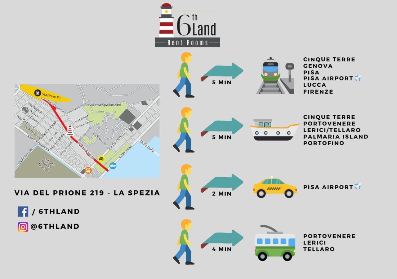 6Th Land - Rent Rooms Affittacamere La Spezia Exteriér fotografie